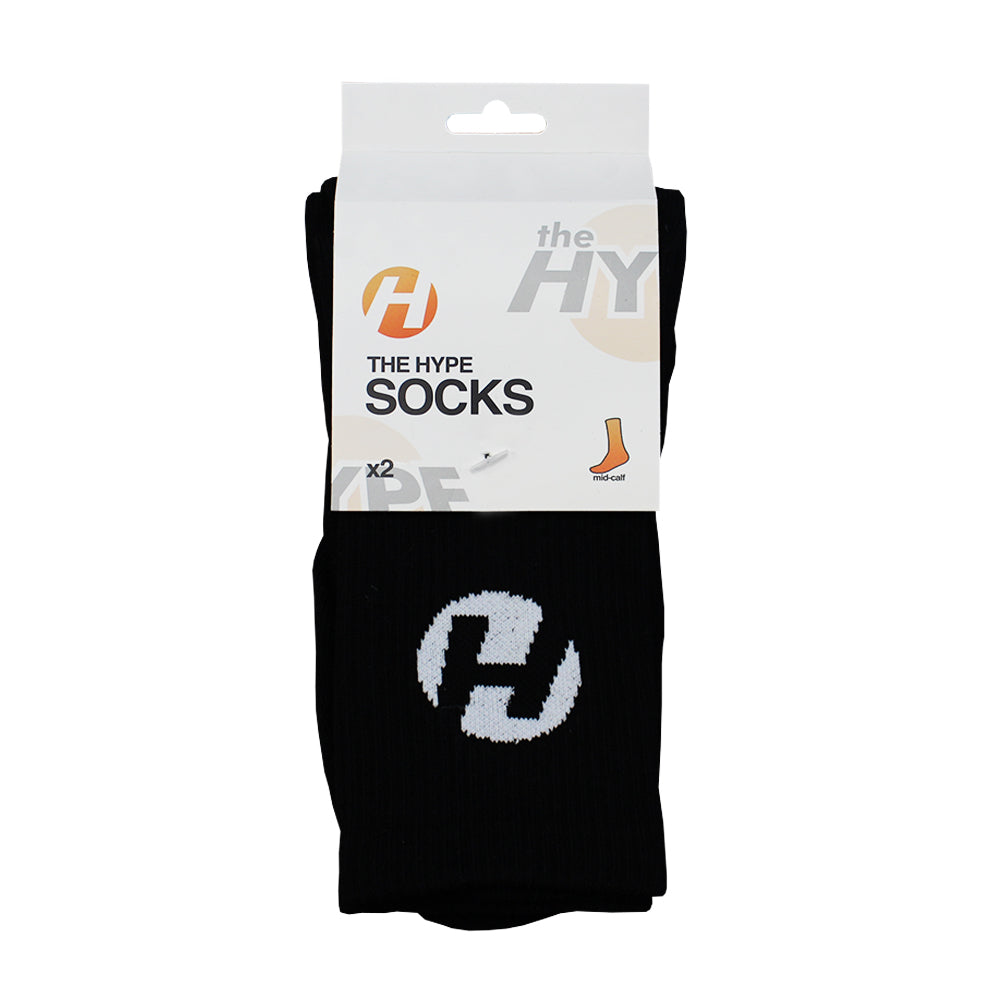 Hype Socks Black (2-Pack)