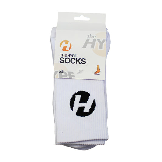 Hype Socks White (2-Pack)