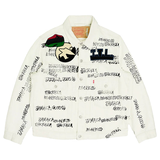 Stussy x Denim Tears x Our Legacy TTL Denim Jacket White