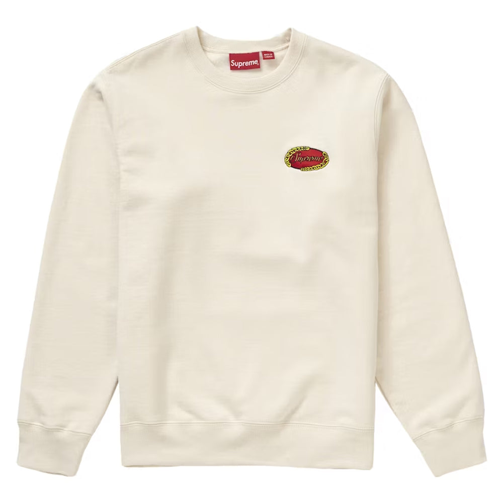 Supreme Chain Logo Crewneck Natural