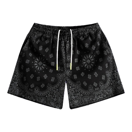 Bravest Studios Mesh Shorts - Paisley Carbon