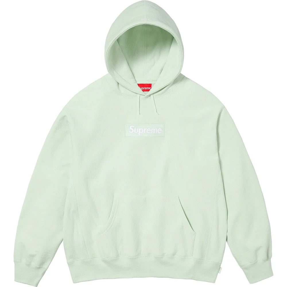 Supreme Box Logo Hooded Sweatshirt Light Green (FW23)