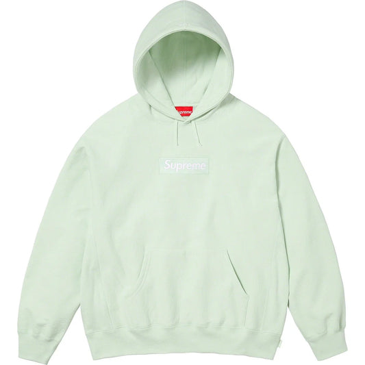 Supreme Box Logo Hooded Sweatshirt Light Green (FW23)