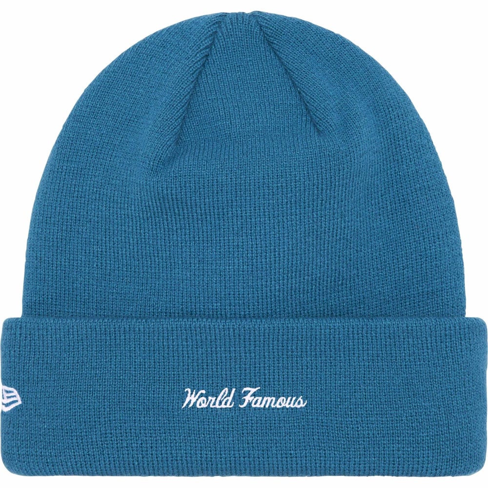 Supreme New Era Box Logo Beanie Blue (FW23)