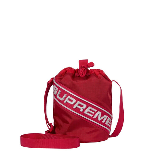 Supreme (FW23) Small Cinch Pouch Red - The Hype Kelowna