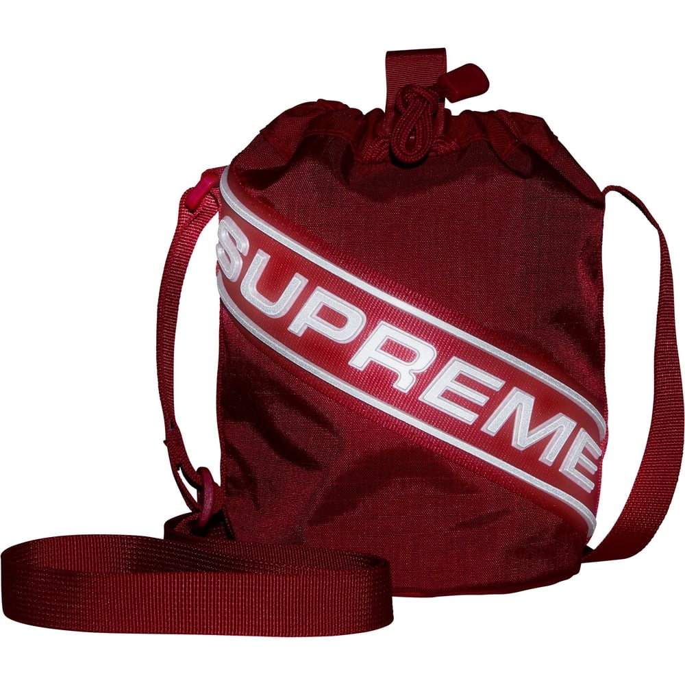 Supreme (FW23) Small Cinch Pouch Red - The Hype Kelowna