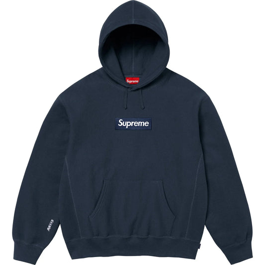 Supreme Box Logo Hooded Sweatshirt (FW25) Navy
