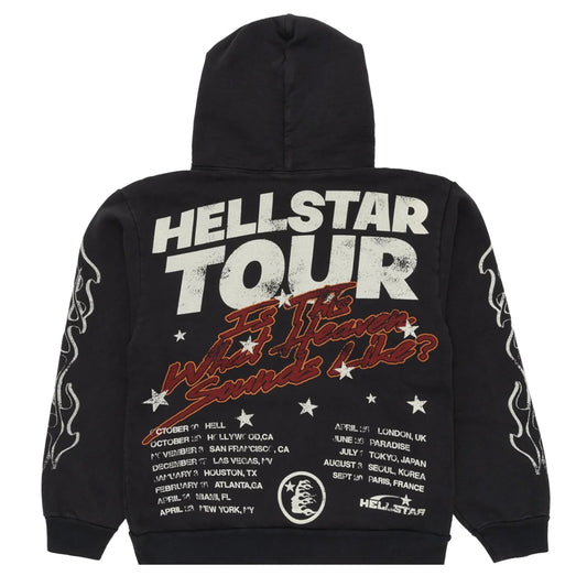 Hellstar Tour Hoodie Faded Black