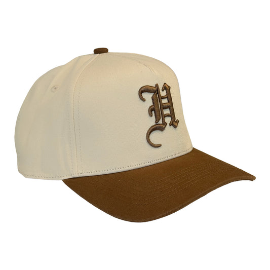 Hype Snapback Cream Brown