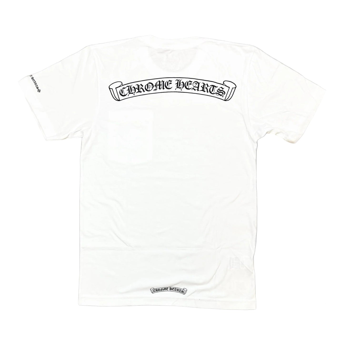 Chrome Hearts Scroll Logo Pocket T-Shirt White