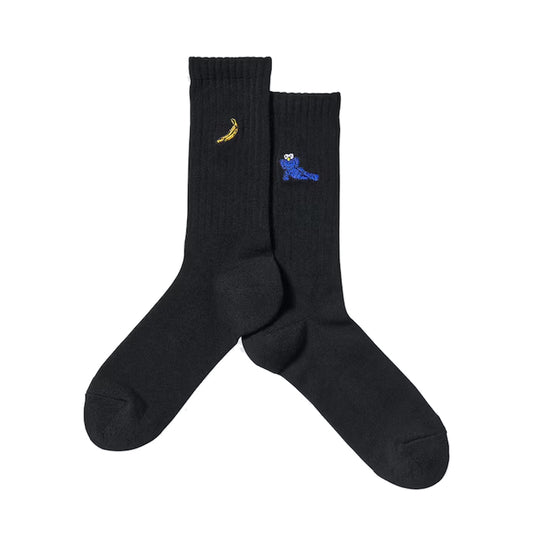 KAWS Uniqlo Warhol Banana Socks Black