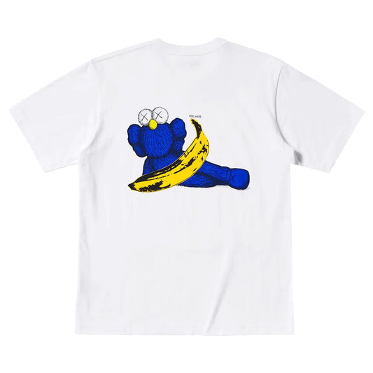 KAWS Kids Uniqlo Warhol Banana Graphic Tee White