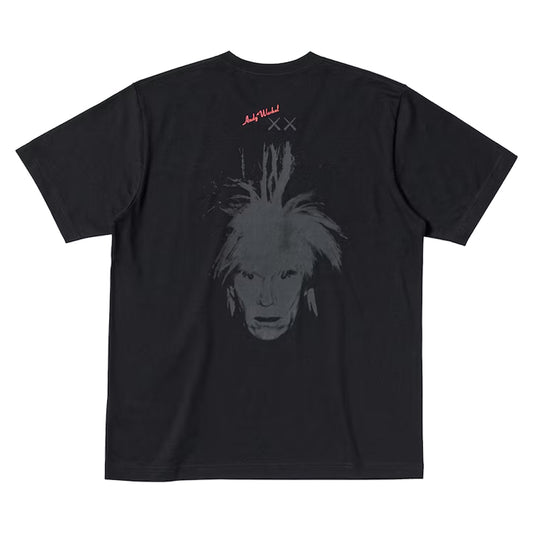 KAWS Uniqlo Warhol Face Graphic Tee Black