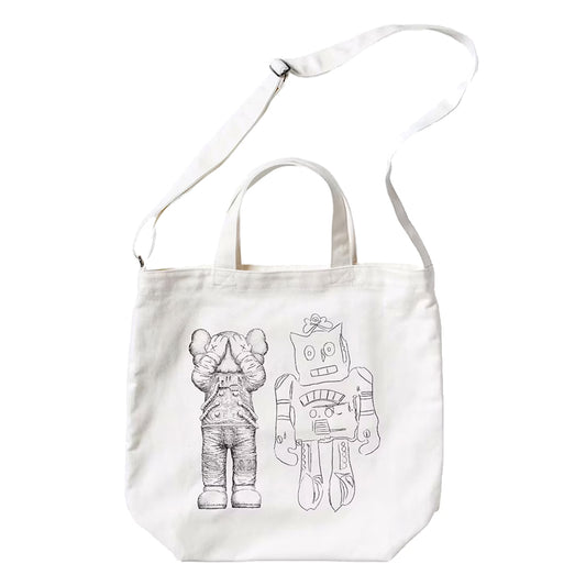 KAWS Uniqlo Warhol 2Way Tote Bag White