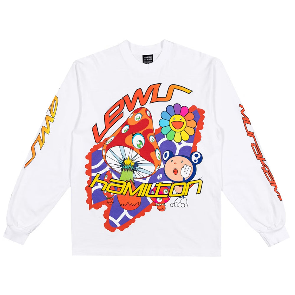 Takashi Murakami +44 Psychedelic Race L/S Tee White