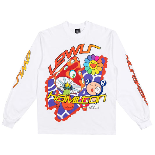 Takashi Murakami +44 Psychedelic Race L/S Tee White