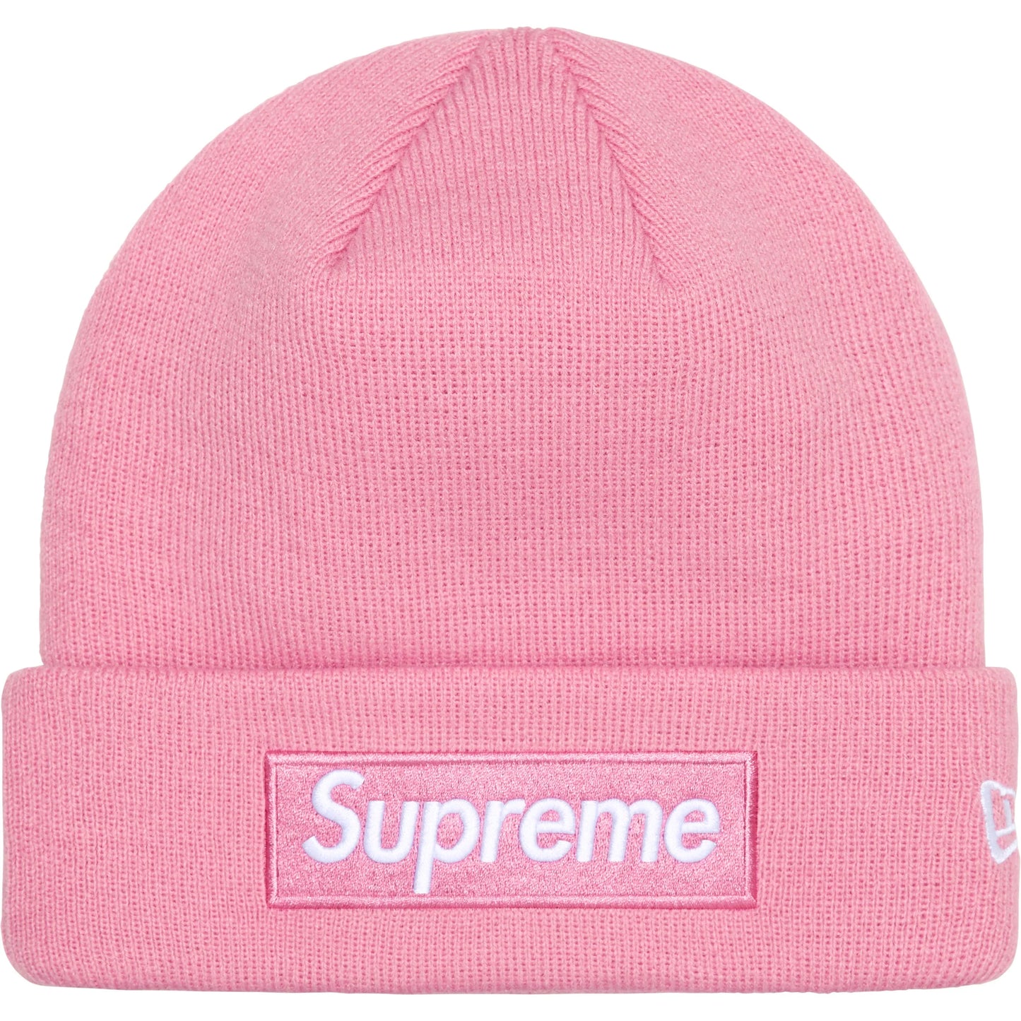 Supreme New Era Box Logo Beanie Dusty Pink (FW24)