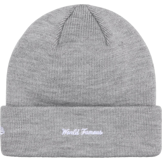 Supreme New Era Box Logo Beanie Heather Grey (FW24)