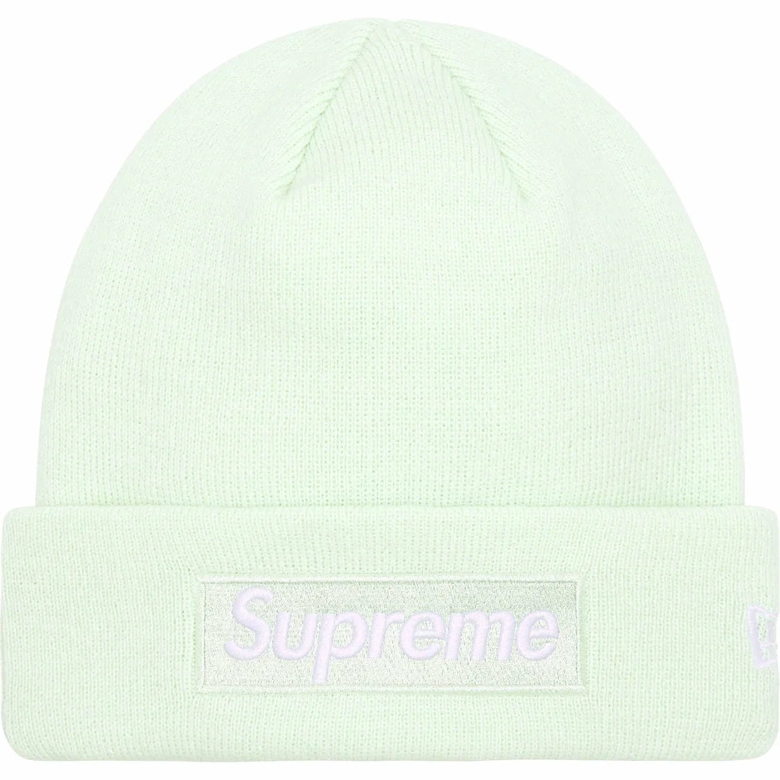 Supreme New Era Box Logo Beanie Light Green (FW23)