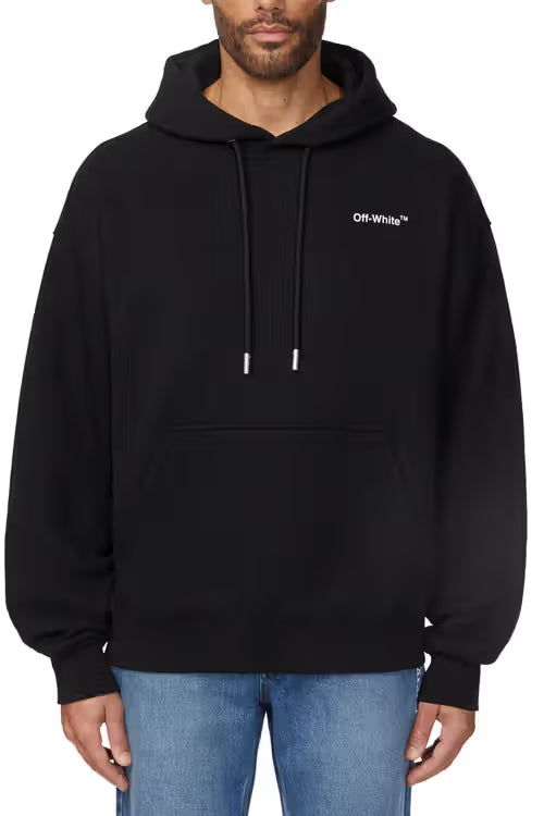 OFF-WHITE Basic Hoodie Black