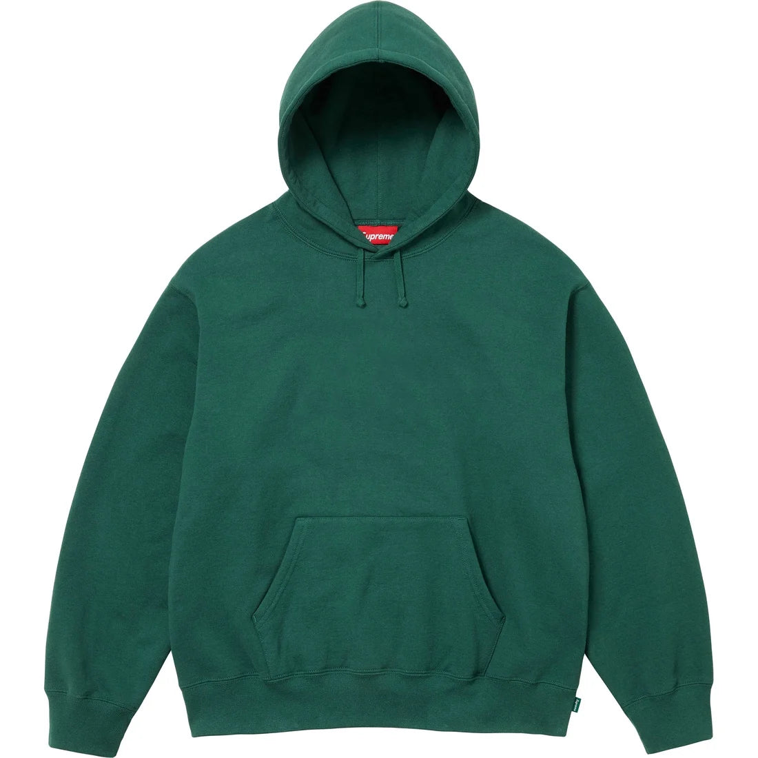 Supreme Satin Applique Hooded Sweatshirt (FW24) Dark Green