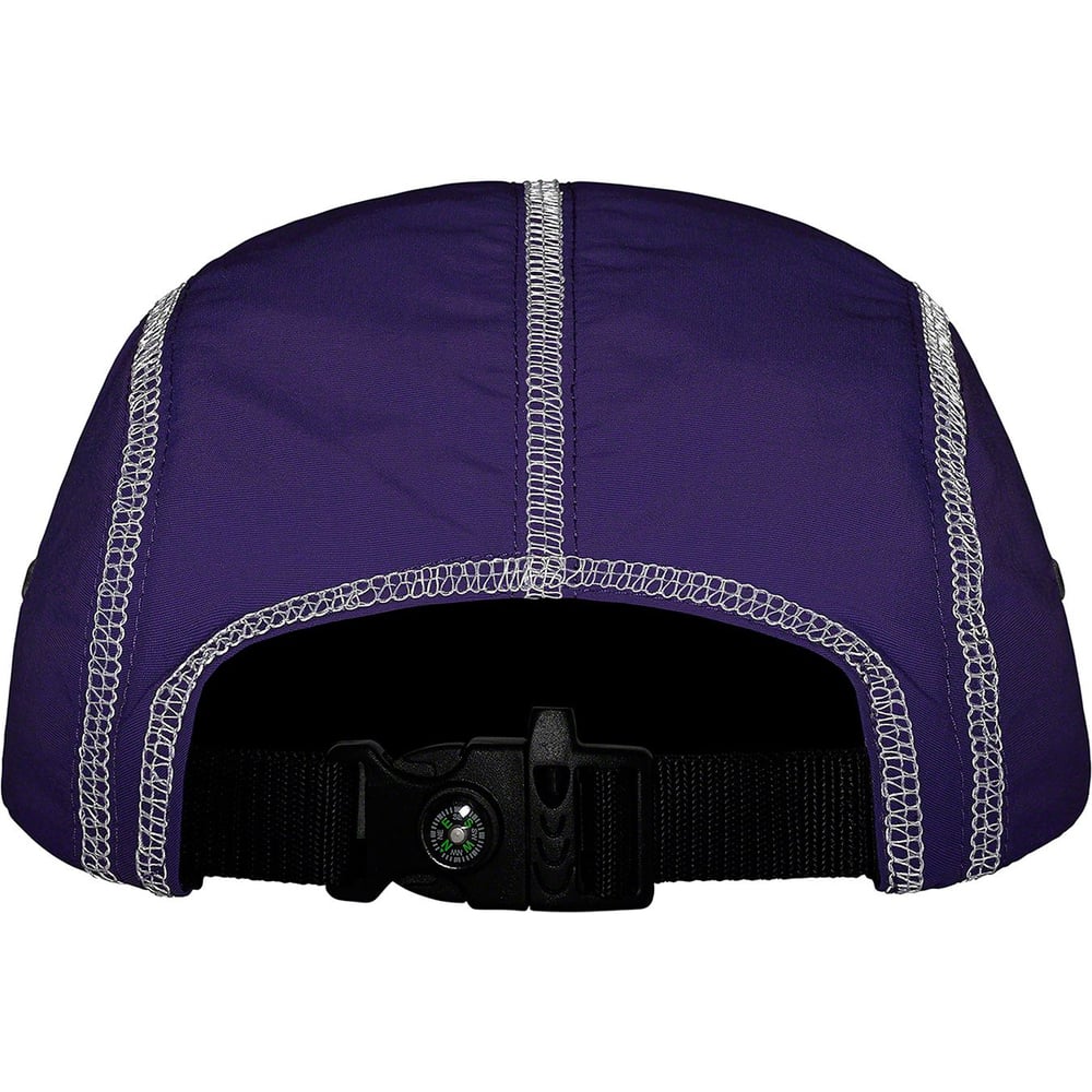 Supreme Reflective Stitch Camp Cap Purple