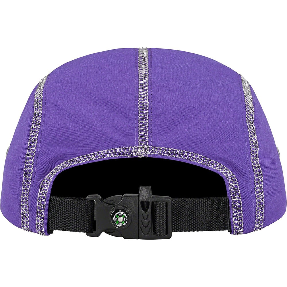 Supreme Reflective Stitch Camp Cap Purple