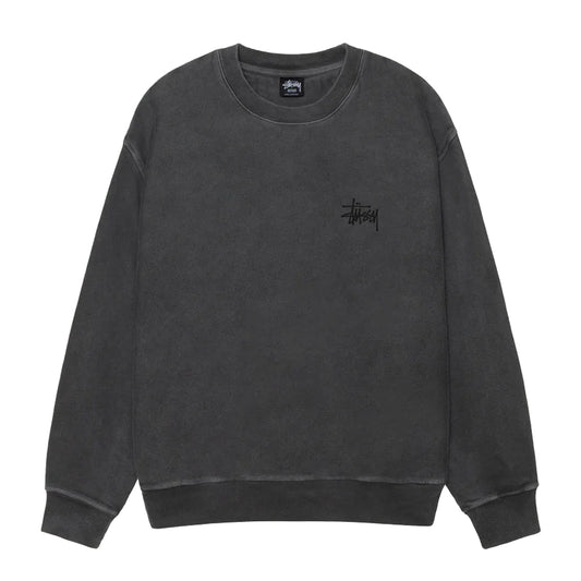 Stussy Crewneck Basic Pigment Dyed Black