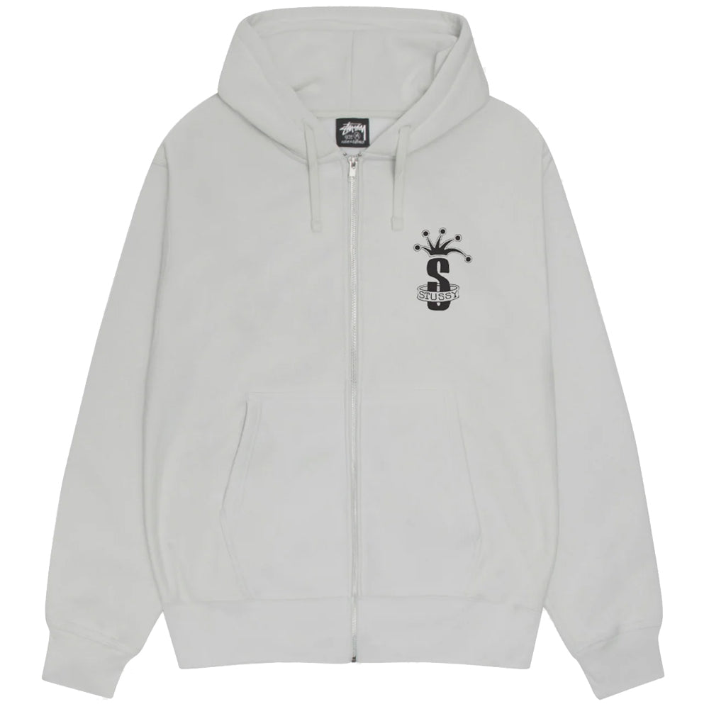 Stussy Zip Hoodie Crown Band Fog