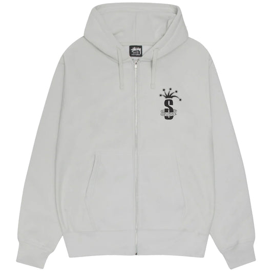 Stussy Zip Hoodie Crown Band Fog