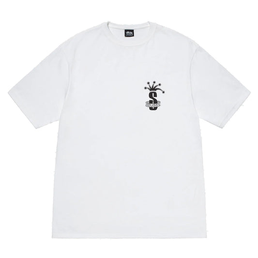 Stussy Tee Crown Band White