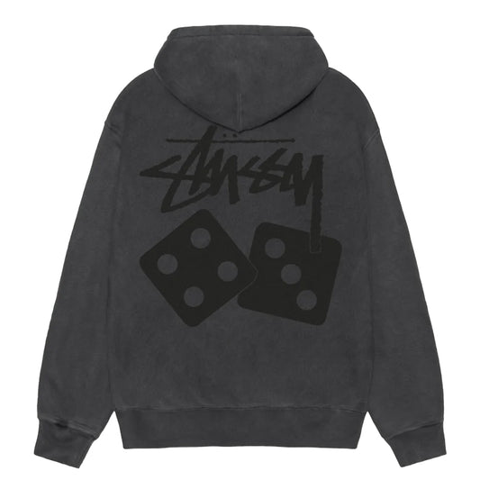 Stussy Hoodie Dice Pigment Dyed Black