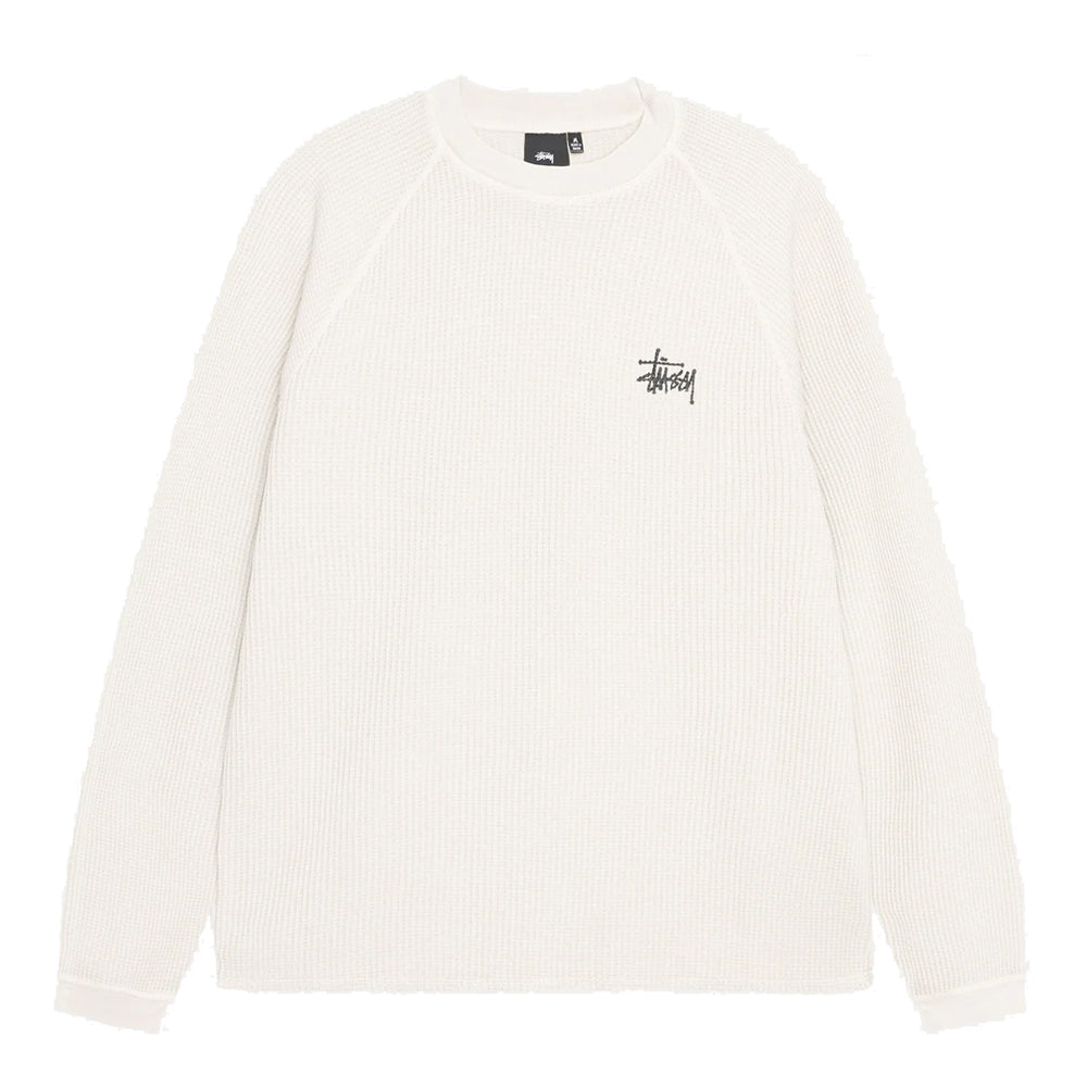 Stussy Longsleeve Tee Raglan Thermal Bone