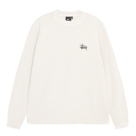 Stussy Longsleeve Tee Raglan Thermal Bone