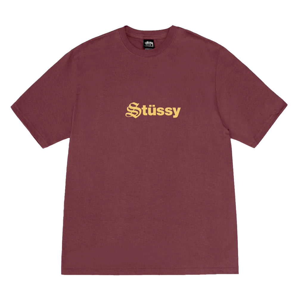 Stussy Tee Reformed Oxblood