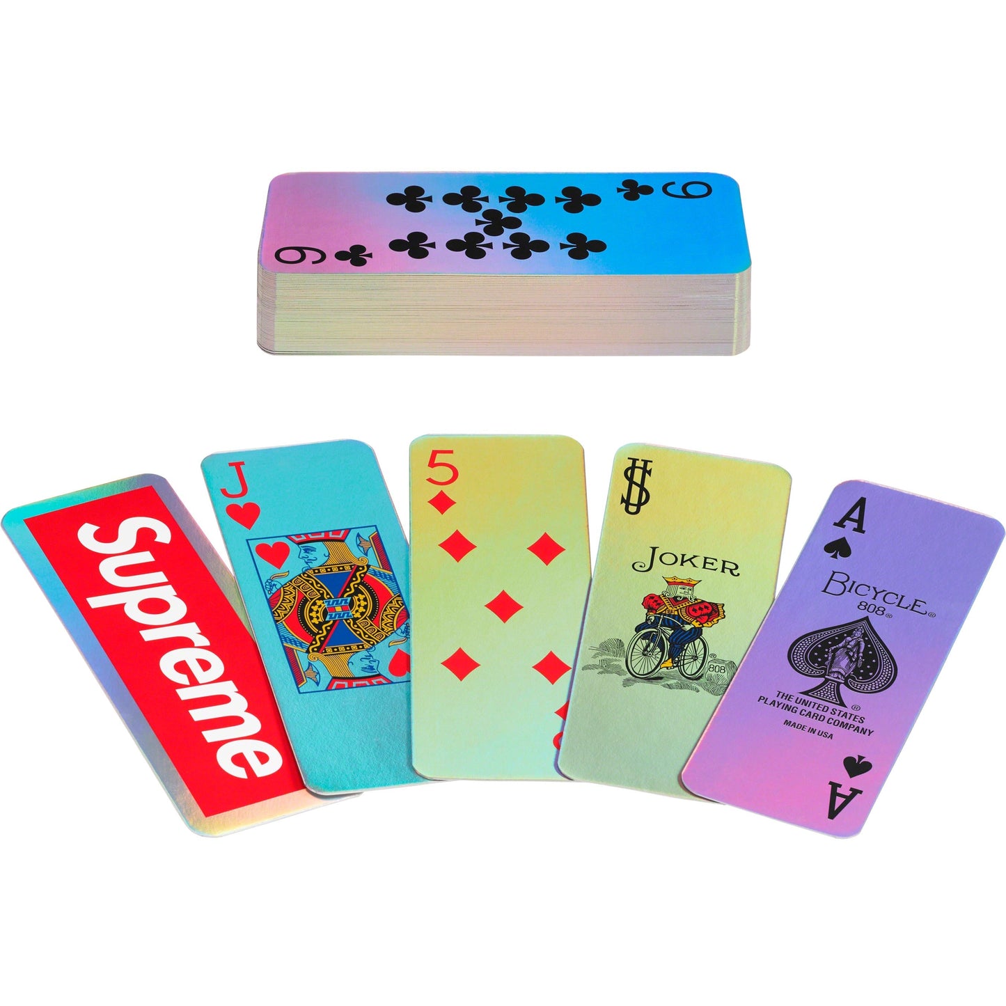 Supreme Bicycle Holo Slice Cards