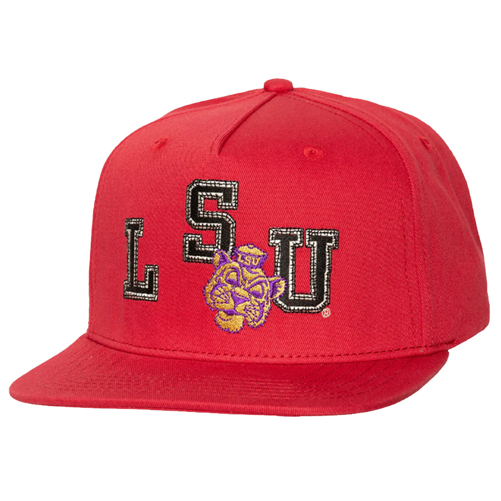 Travis Scott x Mitchell & Ness LSU Tigers Snapback Hat Red