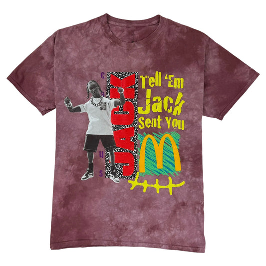 Travis Scott x McDonald's Jack Smile II T-shirt Berry