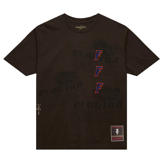 Travis Scott x Mitchell & Ness Florida Gators Seal T-Shirt Brown