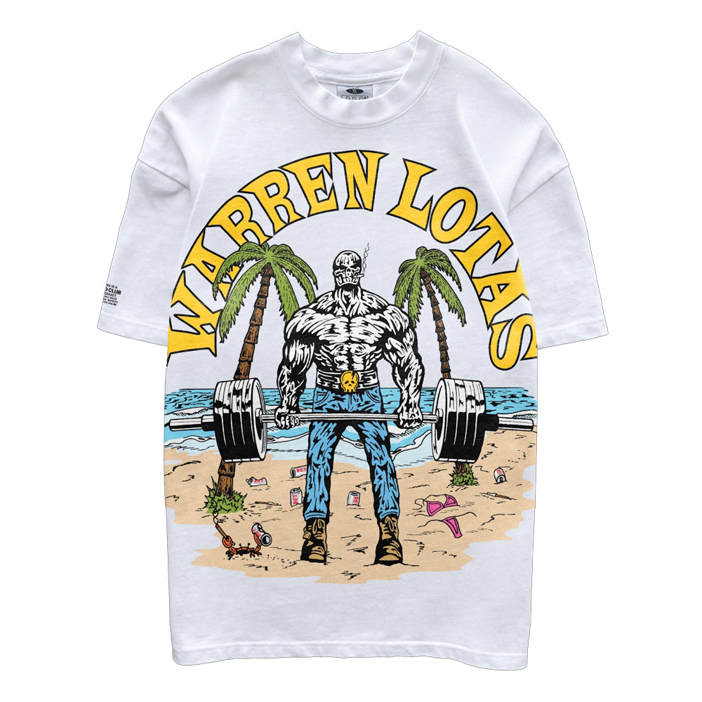 Warren Lotas Tee - MMM Beach Deadlift White