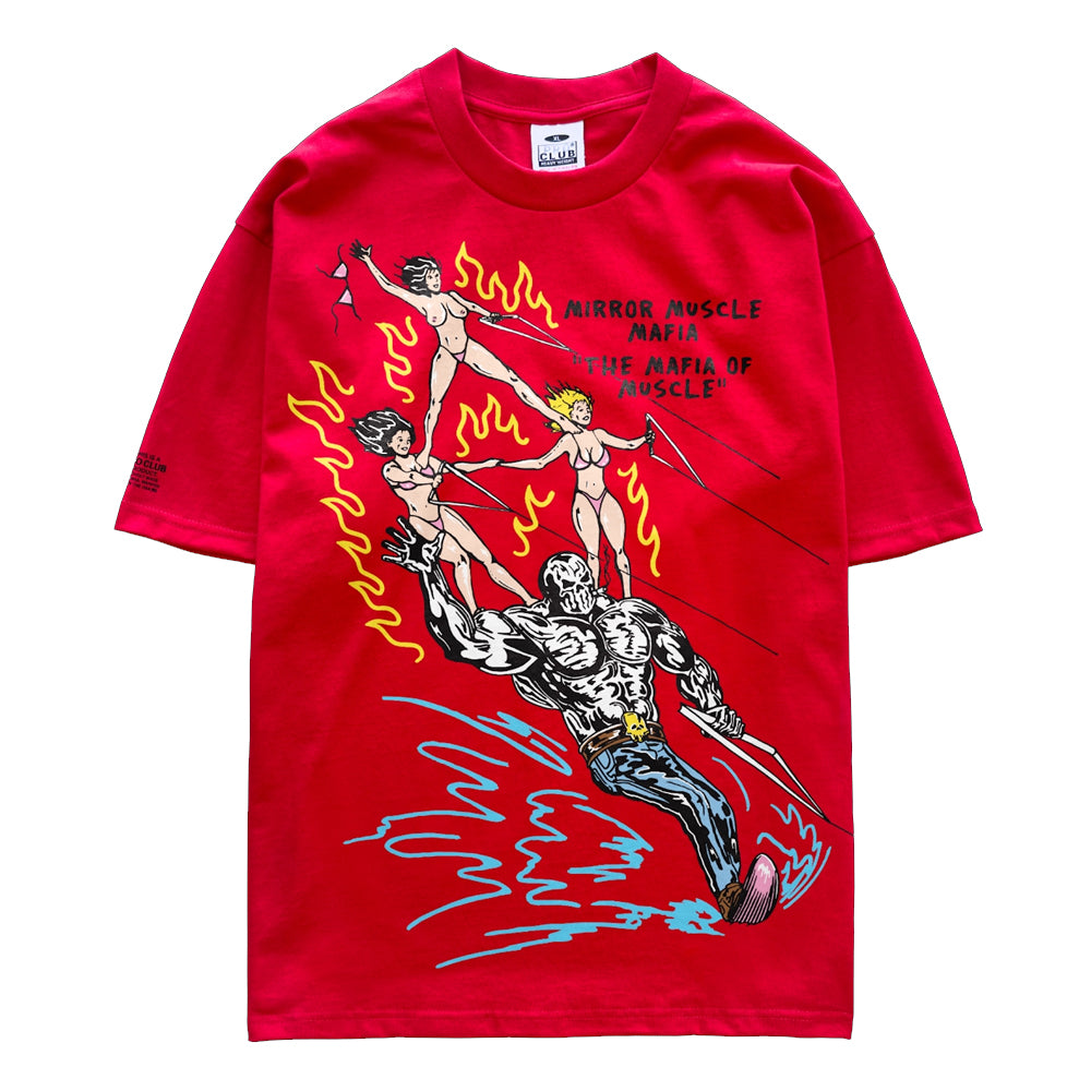 Warren Lotas Tee - MMM Ski Pyramid Red