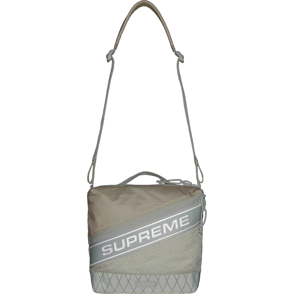 Supreme (FW23) Logo Shoulder Bag White - The Hype Kelowna