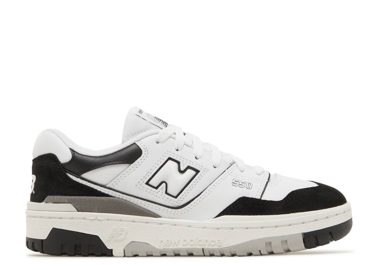 New Balance 550 White Black Rain Cloud (GS) - The Hype Kelowna