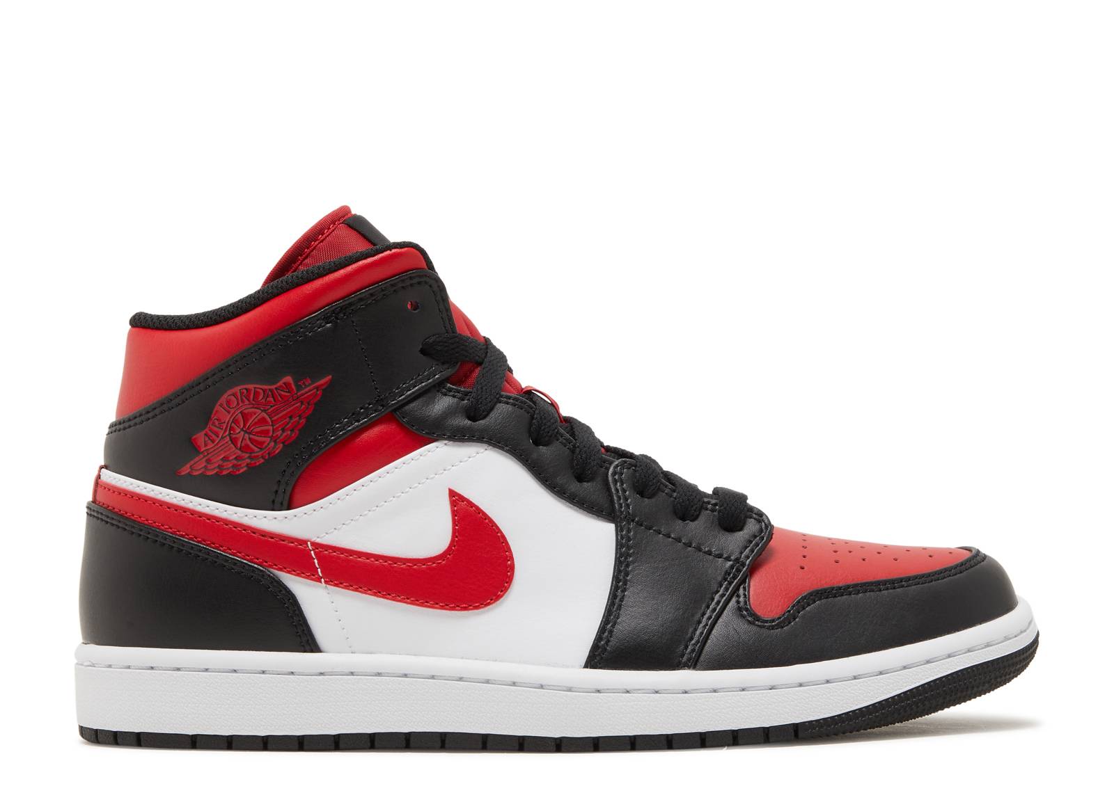 Jordan 1 Mid White Black Red (2022) - The Hype Kelowna