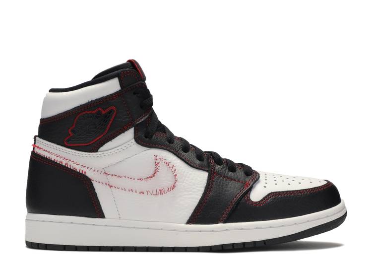 Jordan 1 Retro High Defiant White Black Gym Red - The Hype Kelowna