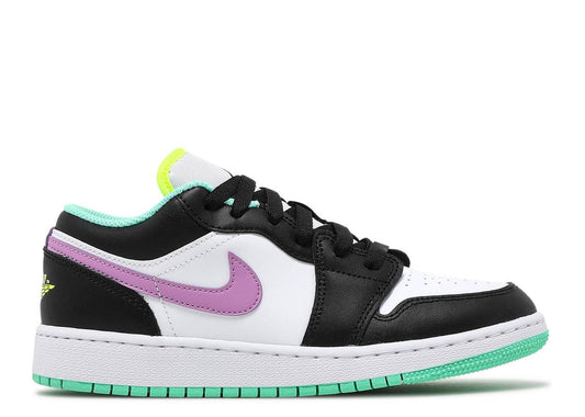 Jordan 1 Low Green Glow Violet Shock (GS) - The Hype Kelowna