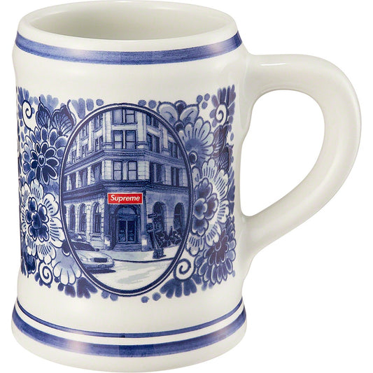 Supreme Royal Delft 190 Bowery Beer Mug Blue - The Hype Kelowna