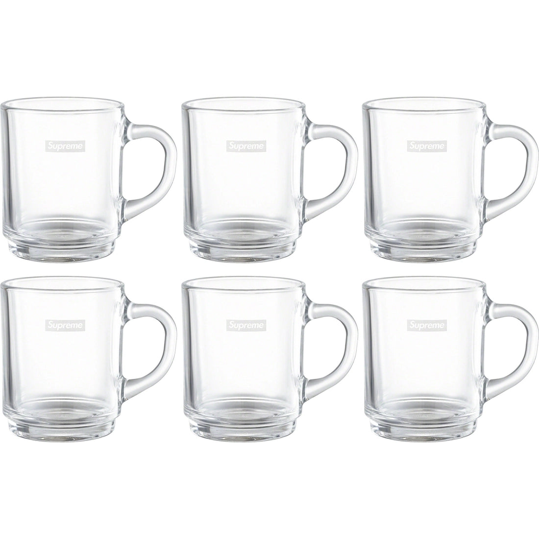 Supreme Duralex Glass Mugs (Set of 6) Clear - The Hype Kelowna