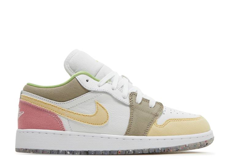 Jordan 1 Low Pastel Grind Vivid Green (GS) - The Hype Kelowna