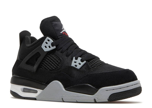 Jordan 4 Retro Black Canvas (GS) - The Hype Kelowna